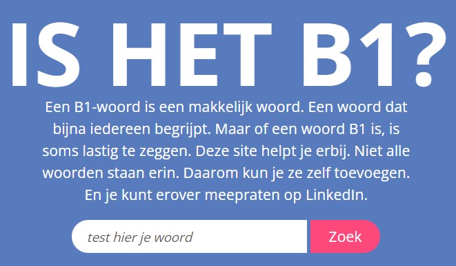 Website Is het B1
