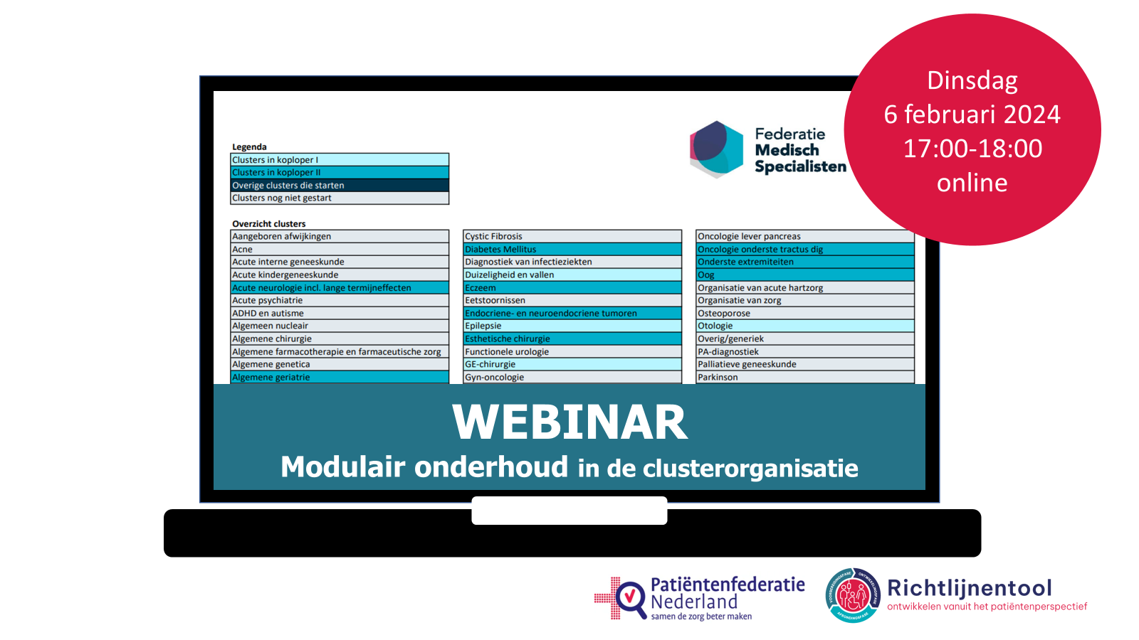 Interactief webinar: modulair onderhoud in de clusterorganisatie