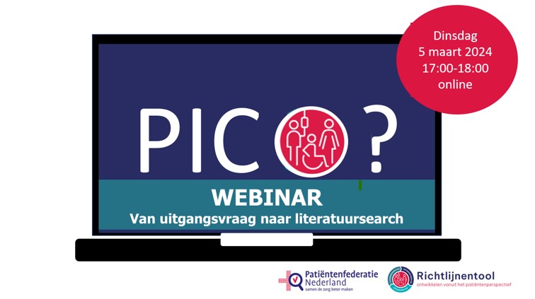 Interactief webinar: van uitgangsvraag naar literatuursearch