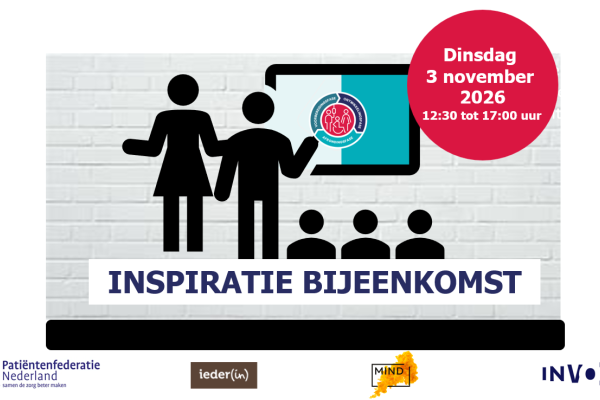 Inspiratiebijeenkomst voor patiënt- vertegenwoordigers dinsdag 3 november 2026