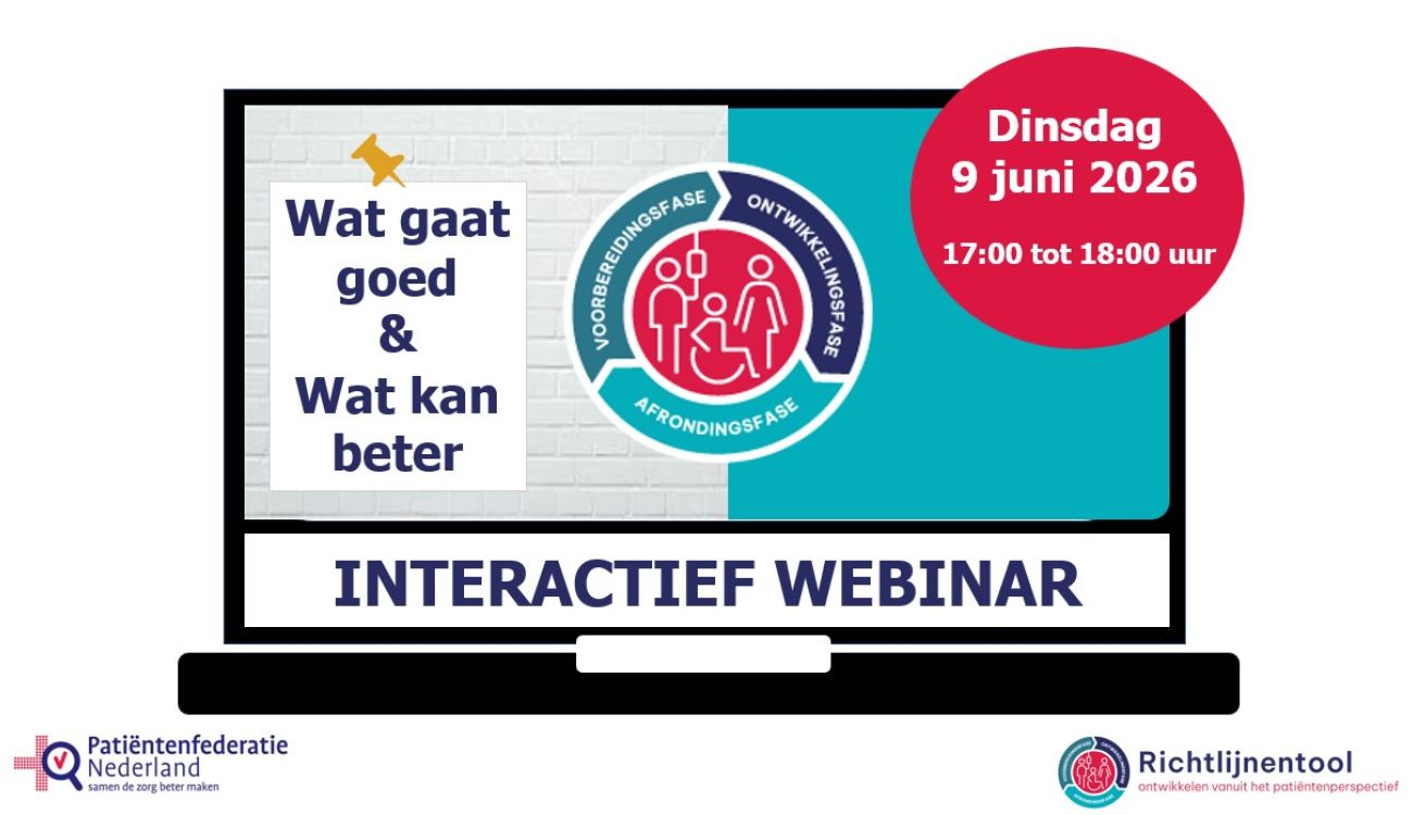 Webinar Wat gaat goed, Wat kan beter