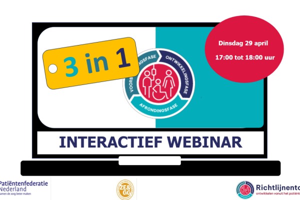 Webinar 3 in 1 Dinsdag 29 april 2025 van 17.00 - 18.00 uur