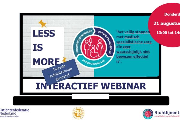 Webinar Less is more 21 augustus 2025