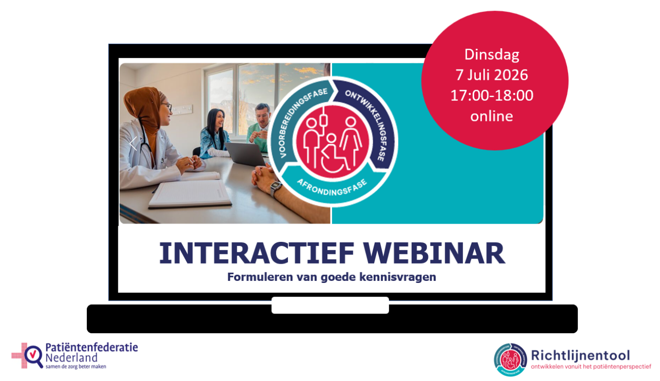 Webinar; Formuleren van goede kennisvragen