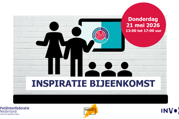 Inspiratiebijeenkomst Patiëntenparticipatie in Richtlijnen donderdag 21 mei 2026