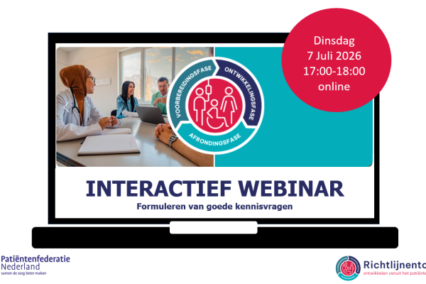 Webinar; Formuleren van goede kennisvragen
